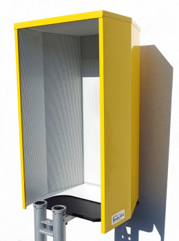 Preview: FHF Telefon-Schallschutzhaube Modell 404 Stahlblech gelb verzinkt 11890101 Preview: FHF Telefon-Schallschutzhaube Modell 404 Stahlblech gelb verzinkt 11890101