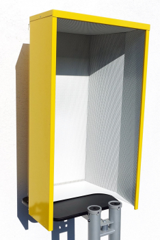 Preview: FHF Telefon-Schallschutzhaube Modell 404 Stahlblech gelb verzinkt 11890101 Preview: FHF Telefon-Schallschutzhaube Modell 404 Stahlblech gelb verzinkt 11890101