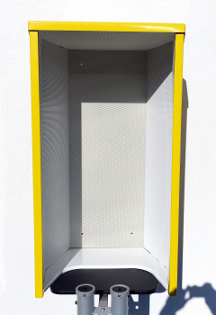 FHF Telefon-Schallschutzhaube Modell 404 GFK gelb 11890122