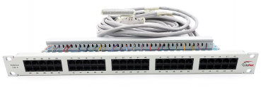 Externes Patchpanel Patchfeld 48xRJ45 2-polig H3800/X8 mit 2x SIVAPAC, 3m Kabel S30267-Z333-A30 Refurbished