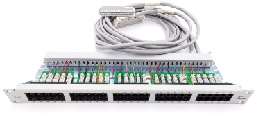 Preview: Externes Patchpanel Patchfeld 48xRJ45 2-polig H3800/X8 mit 2x SIVAPAC, 3m Kabel S30267-Z333-A30 Refurbished