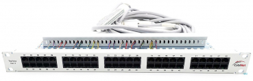 Externes Patchpanel Patchfeld 24xRJ45 2-polig & 12xRJ45 4-polig 3m Kabel 2 x SIVAPAC S30267-Z333-A30 Refurbished