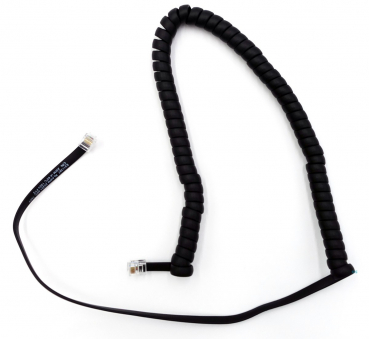 Preview: ALE-151 Handapparatkabel Hörerkabel 450mm flachgewickelte 6-adrig RJ11, 10 Stück 3ML27151AA