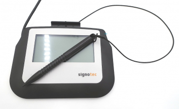 Preview: Signotec Sigma Pad, Signature Pad 4" Schwarz, USB ST-BE105-2-FT100 Refurbished