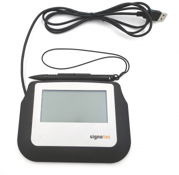 Signotec Sigma Pad, Signature Pad 4" Schwarz, USB ST-BE105-2-FT100 Refurbished