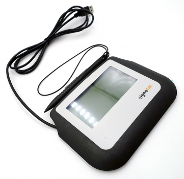 Preview: Signotec Sigma Pad, Signature Pad 4" Schwarz, USB ST-BE105-2-FT100 Refurbished