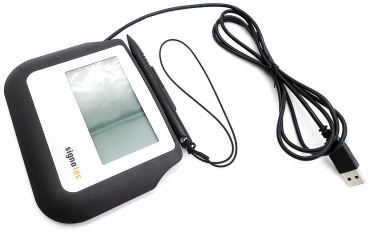 Preview: Signotec Sigma Pad, Signature Pad 4" Schwarz, USB ST-BE105-2-FT100 Refurbished