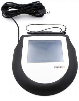 Signotec LCD Signature Pad Omega, Schwarz, USB-A ST-CE1075-5-FT100-B Refurbished