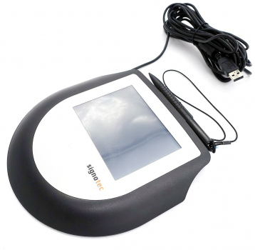 Preview: Signotec LCD Signature Pad Omega, Schwarz, USB-A ST-CE1075-5-FT100-B Refurbished