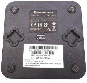 Preview: Grandstream HT802 SIP-ATA, 2 FXS Analog-Adapter für VoIP Refurbished