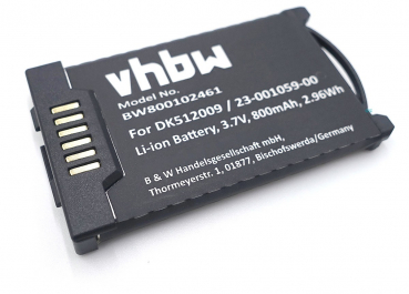 Preview: Mitel Akku Batterie VHBW 800mAH 3,7V für Mitel DECT 610,620,630,612,622,632,650 800102461 68768