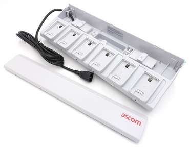Preview: Ascom d83 Batterie Akku Pack Rack-Laderegal Ladestation für 6x Akkus, Adapter 660671 separat bestellen CR4-AAAD