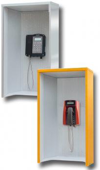FHF Telefon-Schallschutzhaube Modell 404 Stahlblech orange verzinkt 11890102