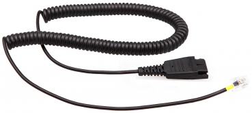 VT QD-RJ09 plug (02), Coiled PVC, Length 3 meter, yellow tube, for Cisco phone VT-QD01066