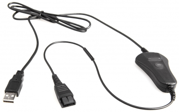 VT QD-USB Plug (01) Coiled PVC, Length 1.7 meter, Inline call function VT-QD10020