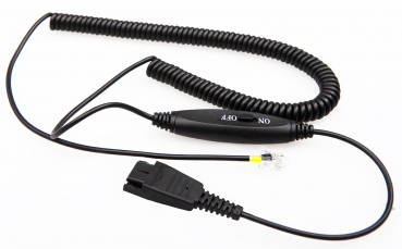 VT QD-RJ09 plug (05), Spiral PVC, 3.2 Meter, Inline-Anruffunktion, für Cisco Telefone VT-QD10017