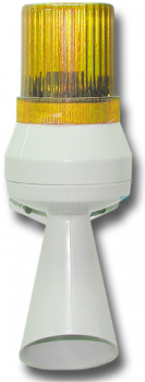 FHF Kleinhupe HPLB 24 VDC mit Trichter mit Blitzleuchte orange 21221913