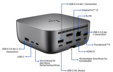 HP Thunderbolt 4 180W G6 Dock CA7U8AA#ABB