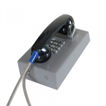 J&R JR201-FK-Analog Anti-vandal Telephone, Keypad, Gray