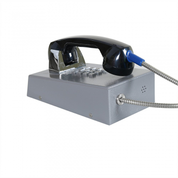 J&R JR201-FK-Analog Anti-vandal Telephone, Keypad, Gray