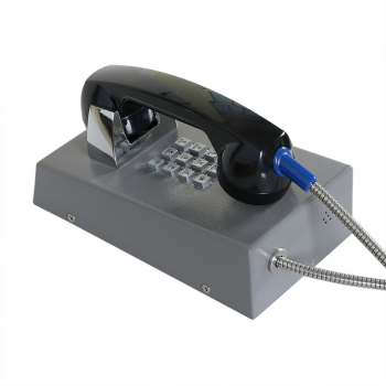 J&R JR201-FK-Analog Anti-vandal Telephone, Keypad, Gray