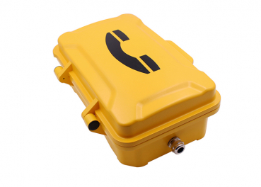 Preview: J&R JR101-CB-SIP Wetterfestes Telefon, CB ohne Tastenfeld, Gelb, Schutztür