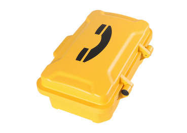 Preview: J&R JR101-CB-4G Wetterfestes Telefon, CB ohne Tastenfeld, Gelb, Schutztür