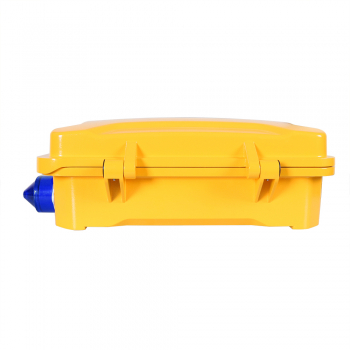 Preview: J&R JR101-FK-L-GSM Wetterfestes Telefon, Tastenfeld, LED-Lampe, Gelb, Schutztür