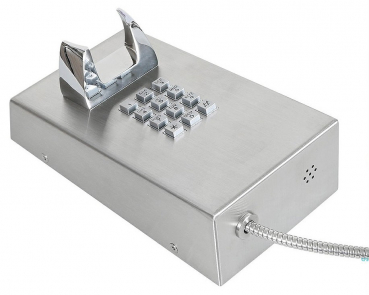 J&R JR201-FK-4G Anti-vandal Telephone, Keypad, Gray
