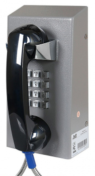 Preview: J&R JR201-FK-4G Vandalismussicheres Telefon, Tastenfeld, Grau