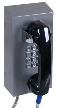J&R JR201-FK-4G Anti-vandal Telephone, Keypad, Gray
