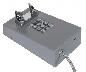 J&R JR201-FK-4G Anti-vandal Telephone, Keypad, Gray