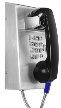 J&R JR201-FK-VC-SIP Vandalismussicheres Telefon, Tastenfeld, Lautstärkeregler, Edelstahl