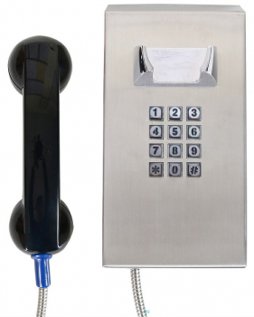 J&R JR201-FK-4G Anti-vandal Telephone, Keypad, Gray