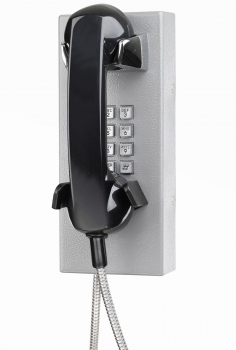 J&R JR202-FK-Analog Vandalismussicheres Telefon, Tastenfeld, Grau