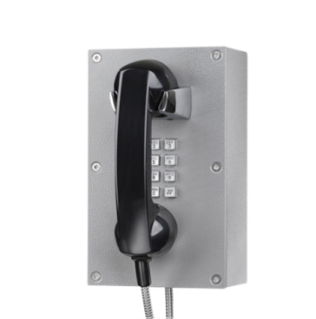 J&R JR203-FK-4G Vandalismussicheres Telefon, Tastenfeld, Grau