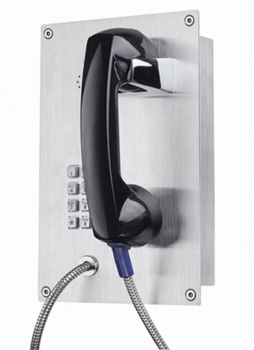 J&R Anti-vandal Telephone, keypad JR208-FK-SIP, Brushed Stainless steel