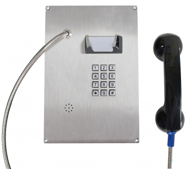 Preview: J&R JR208-FK-4G Vandalismussicheres Telefon, Tastenfeld, Edelstahl