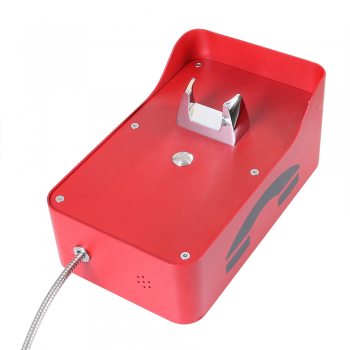 J&R JR210-1B-4G Anti-vandal Telephone, 1 Button, Speed dial Phone, Red