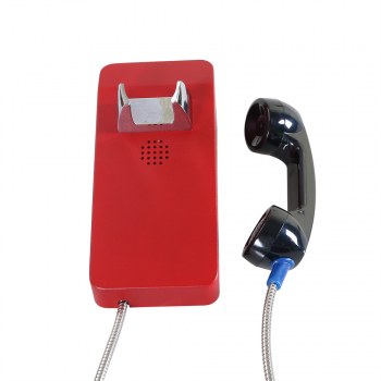 Preview: J&R JR211-CB-Analog Vandalismussicheres Telefon, CB ohne Tastenfeld, Rot