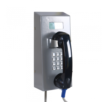 J&R Anti-vandal Telephone, Keypad, LCD display JR212-FK-Analog,brushed Stainl. st.,volume control