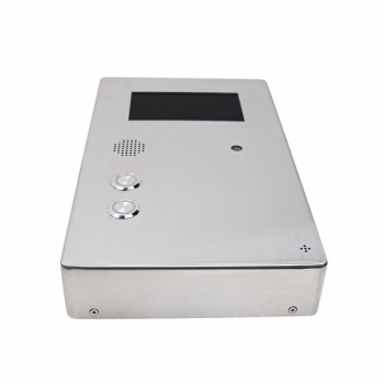 Preview: J&R JR213-2B-SIP IP Video-Freisprechtelefon, integrierte Kamera, 2 Tasten, LCD-Display Edelstahl