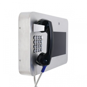 Preview: J&R JR213-FK-SIP IP Video Telefon, integrierte Kamera, Tastenfeld, LCD Display, Edelstahl