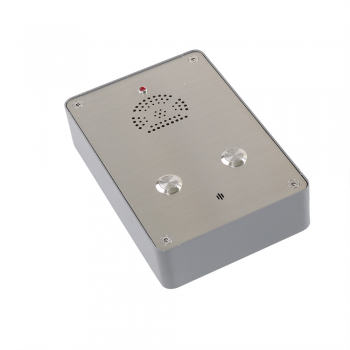 Preview: J&R JR301-2B-4G Notruf-Telefon, Freisprecheinrichtung, 2 Tasten, Edelstahl