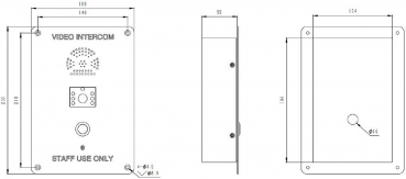 Preview: J&R JR301-SC-C-IW-SIP IP Video-Freisprechtelefon, integrierte Kamera, 1 Taste