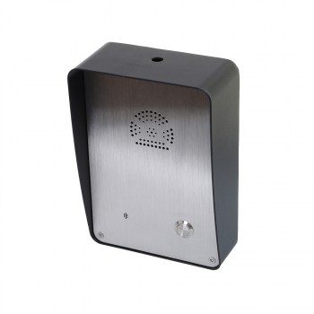 Preview: J&R JR305-SC-GSM Notruf-Telefon, Freisprecheinrichtung, 1 Taste, Edelstahl