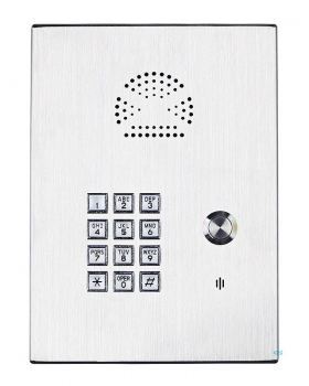 J&R JR308-FK-OW-SIP Notruf-Telefon, Freisprecheinrichtung, Tastenfeld, 1 Taste Edelstahl