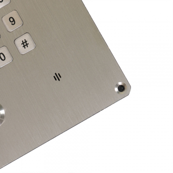 Preview: J&R JR309-FK-GSM Notruf-Telefon, Tastenfeld, 1 Taste, Edelstahl