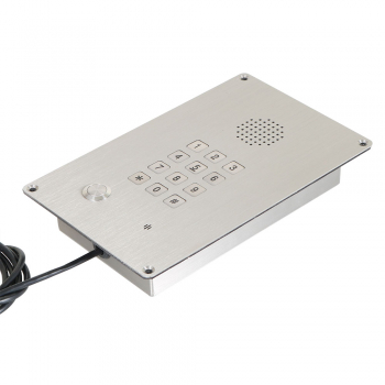 Preview: J&R JR309-FK-GSM Notruf-Telefon, Tastenfeld, 1 Taste, Edelstahl