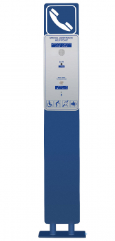 J&R JR315-SC-P-4G Emergency Help Point, 2 Button, Autodial-Phone, stainless steel/Blue